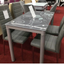 Стол обеденный SIGNAL DAMAR серый 80/60